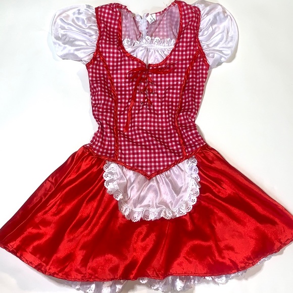 Girls Little Red Riding Costume Size Large 12-14 - Picture 2 of 9